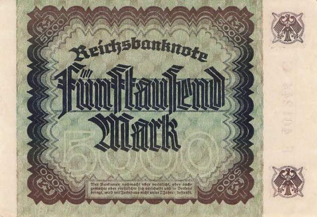 5000 Mark  ro.80a C 1922